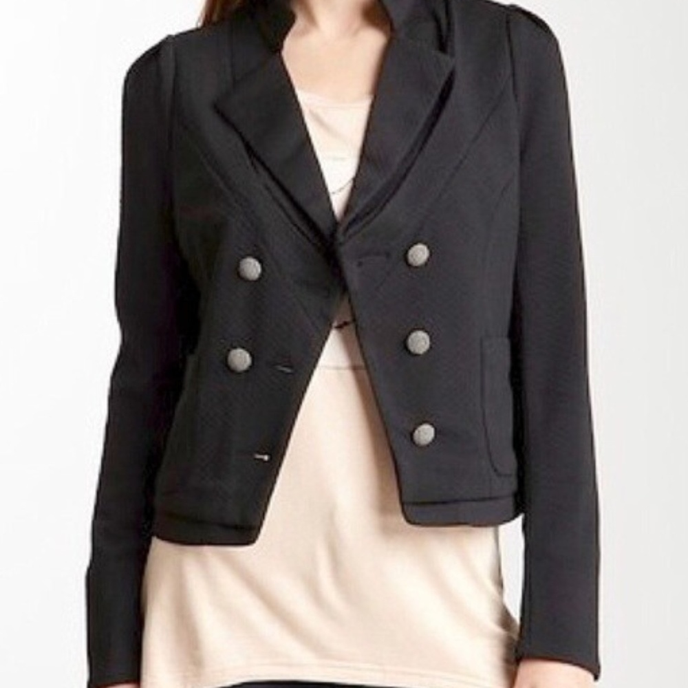 Mischa  Barton Quilted Mary Jane Blazer